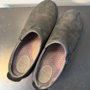 Dansko Patti Slip-On Shoes Black Nubuck Leather Vibram Womens Size 40 / 9.5‎ thumbnail 7