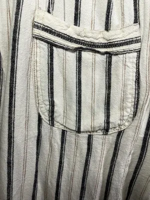 Per Se Women's Linen Blend Striped Pull-On Drawstring Trousers thumbnail 9