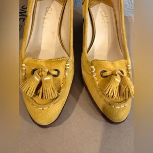 Cole Haan Nike Air Soles‎ Wedges Women's F8 D25497 Mustard Yellow Size 8B thumbnail 5