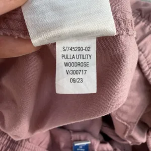 Old Navy 2X High Waisted Pulla Utility Pants Comfort Casual Pull On Pink‎ Barrel thumbnail 9