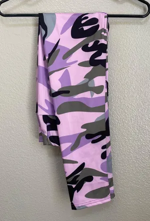 Stretchy Workout Leggings Pink Size L thumbnail 3
