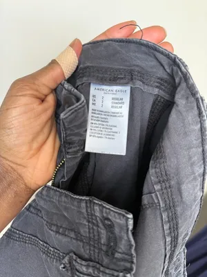 American Eagle Vintage Y2K Grunge Dark Gray Cargo Pants thumbnail 7