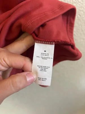 Red mock neck t thumbnail 5