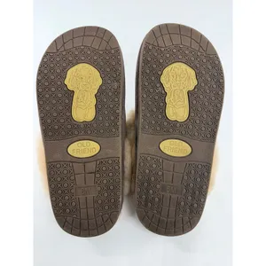 Old Friend Women Scuff Suede Sheepskin Slippers Chestnut Brown Size 6M thumbnail 7