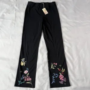 NWT‎ Johnny Was M Embroidered Paris France Leggings Art To Wear Boho Fairycore thumbnail 5