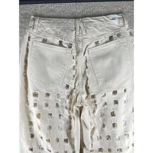 Good American Womens Jeans Size 10 Good 90s Laser Cutout Jean Straight‎ L… thumbnail 6