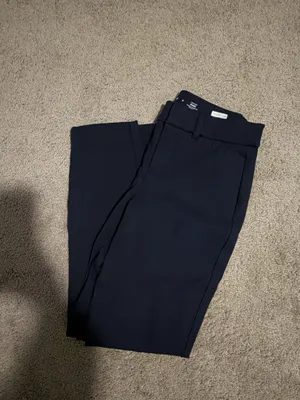 Old Navy, navy blue high waisted pixie cut work pants thumbnail 3
