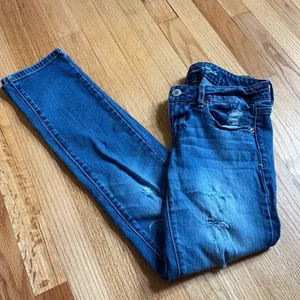 American Eagle Outfitters Skinny Distressed Low Rise Stretch Jeans size 6‎ thumbnail 12