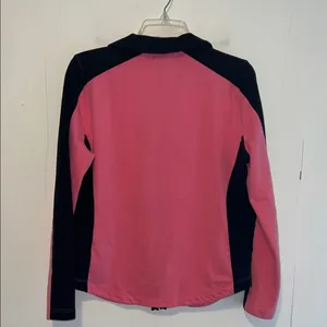 Lauren Ralph Lauren Pink and Black Athletic Jacket Zip Up 071426 thumbnail 4