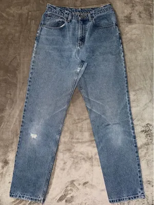 VTG Ralph Lauren Jeans Womens Distressed‎ Blue RL Light Wash Polo Jeans Co Sz 10 thumbnail 1