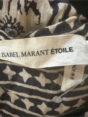 Isabel Marant HekoBlack & White Printed Sleeveless Tie-Waist Jumpsuit sz 36 SX-M thumbnail 9