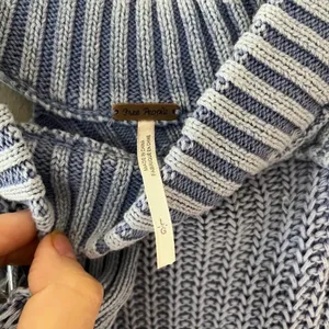 Free People Off Shoulder Cutout Pullover Chunky Knit Top Stretch Sweater, Size L thumbnail 7