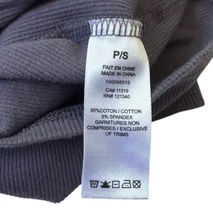 Garage Gray Ribbed Crop Top Women's Size Small | 6-33 thumbnail 5