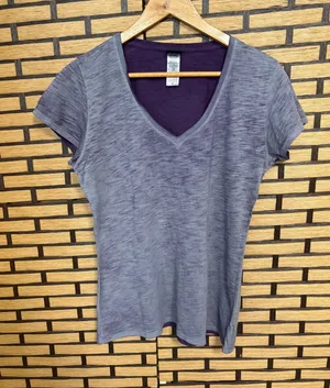 Harley Davidson Purple Burnout V Neck Tee Size Small‎ thumbnail 1