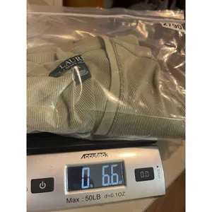 Ralph Lauren Y2K Ribbed Lace Up Top Womens L Sage Green Short Sleeve Grunge thumbnail 13