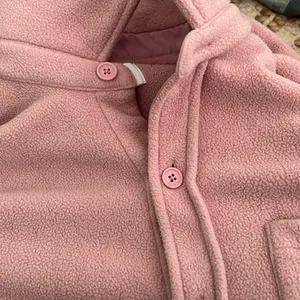 Aritzia TNA Polar Shirt Jacket Medium Pink Mauve thumbnail 2