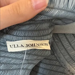 Ulla Johnson Blue Angelica Mock Neck Embroidered Smocked Mini Dress, Size 4 thumbnail 12