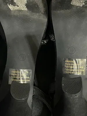 David’s Bridal Women’s Black Rhinestone Prom Party Dress Heels In Box SZ 7.5 thumbnail 11