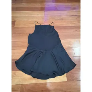 NWOT Free People Intimately Slip Dress Womens Black Satin Strappy Ruffle Small thumbnail 10