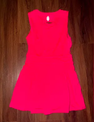 Free people Movement Easy Does It Dress active cutout mini tennis logo $98 pink thumbnail 1