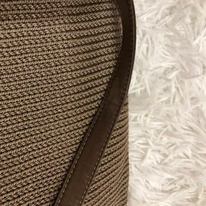 The Sak Woven Crochet Hobo Bag Tan Beige Plaid Lining thumbnail 9