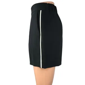 Aritzia Babaton Women's Black High Rise Pleated Pull On Elastic Waist Shorts 0 thumbnail 3