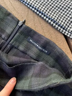 Brandy Melville Skirt Dark Green Plaid thumbnail 2