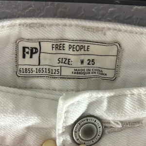 Free People Sweet Surrender White Jean Shorts thumbnail 4