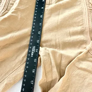 Urban Outfitters Paperbag Waist Cargo Jogger Womens Sz S Tan Linen Blend Utility thumbnail 3