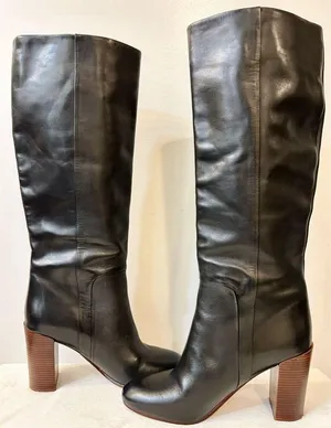 Lands’ End Stanton High Heel Tall Pullon Black Boots Size 9 thumbnail 7