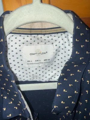 Men’s craft+Flow button down shirt Blue Size L thumbnail 2