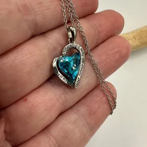 Always My Sister Forever My Friend Sterling Silver Crystal Heart Necklace thumbnail 11