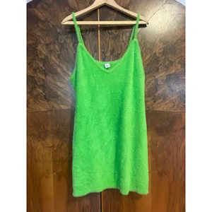 SAVAGE x FENTY Fluff It Up Mini Slip Dress RAVER CHICK FUZZY FURRY Size 1X XL thumbnail 2