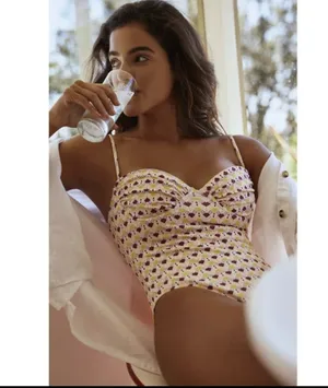 Anthropologie Charlie Holiday Mylo Bust One Piece Swimsuit thumbnail 1