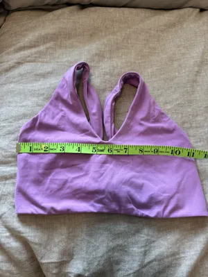 Aerie Criss Cross Purple Light Support Bra thumbnail 6