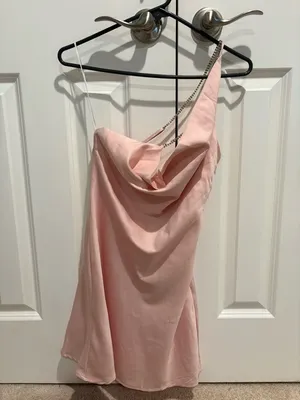 NWT Princess Polly Pale Pink Cowl Neck Mini Dress thumbnail 2