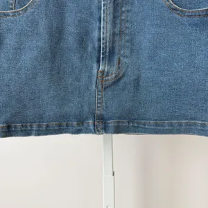 Princess Polly sz 6 Blue‎ Denim Mini Skirt Low Rise Stretch Y2K Indie Sleaze thumbnail 3