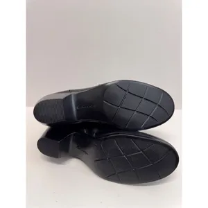 Clarks Boots‎ Size 9US Black Leather Block Heel Zip Up Booties NEW thumbnail 9