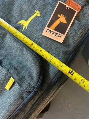 DYPER Women's Gray Baby Bag Backpack with Yellow Accents - New thumbnail 14