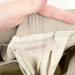 Fear of God Essentials Womens Khaki Logo‎ Waistband Relaxed Trouser Pants Size M thumbnail 6