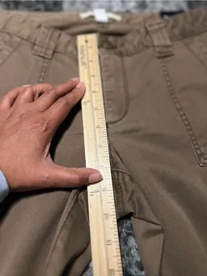 LOFT Julie Curvy Brown Stretch Cargo‎ Utility Pants Slim Leg Size 8 NWT thumbnail 10