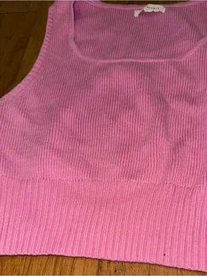 Brand New PacSun LA Hearts Knit Light Pink Crop Top Women’s Size Large thumbnail 6