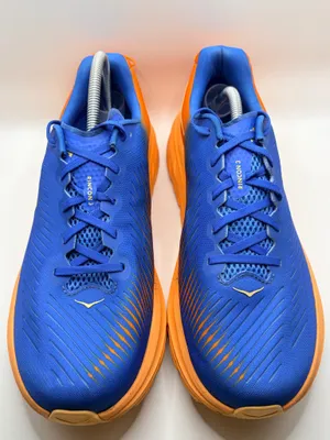 HOKA Rincon 3 Wide Men’s 12 2E Blue Orange Running Athletic Sneakers 1121370 thumbnail 3