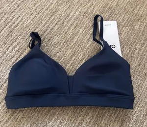 ALO Yoga FINE LINE BRA IN Navy thumbnail 1