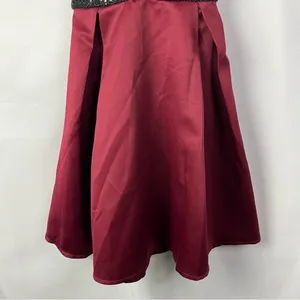 Speechless Black Sequin‎ & Wine Red Fit & Flare Mini Dress 11 thumbnail 4