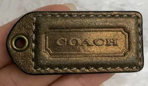 1.5” COACH Fob Bag Charm Hang tag Hangtag thumbnail 1