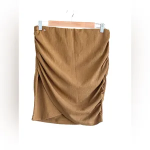 Free People Angie Wrap Skirt In Brun thumbnail 2