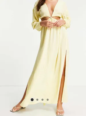 Maxi Dress Yellow Size 2 thumbnail 1