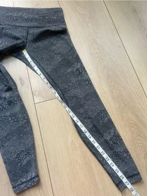 Lululemon Align Pant Full Length 28" Meisai Ice Grey Black Size 8 thumbnail 12