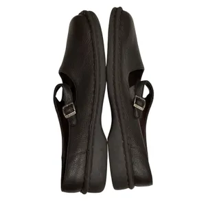 Sbicca Mary Jane Buckle Strap Shoes‎ 6.5 Brown Pebbled Leather Comfort Cottage thumbnail 9